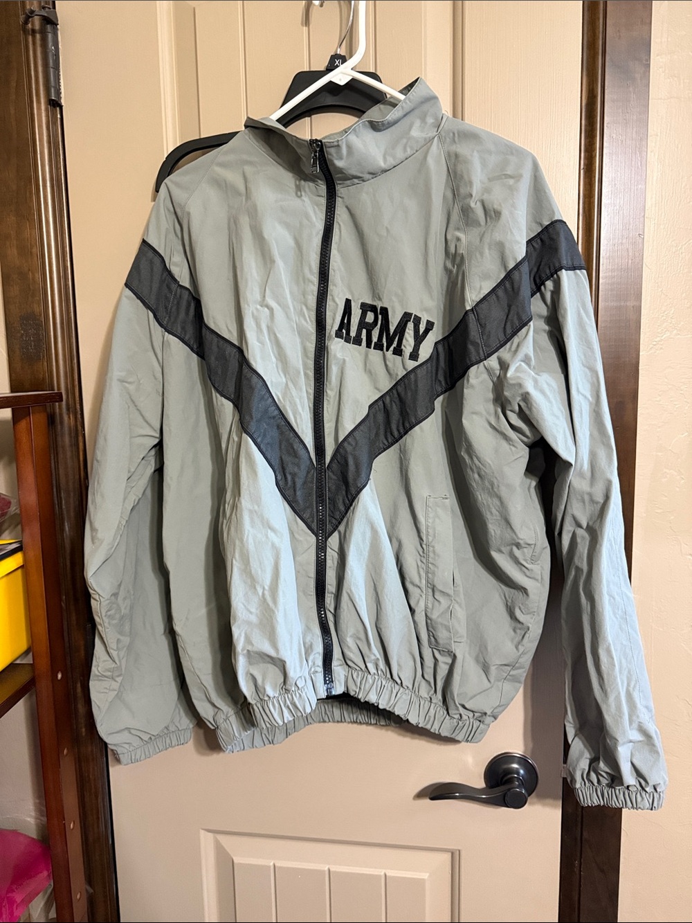 Army Grey Windbreaker Jacket
